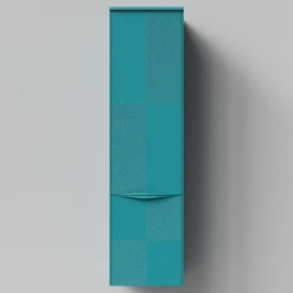 Пенал Липс 40, пример RAL 5021 Водная синь, матовая, подвесной, правый