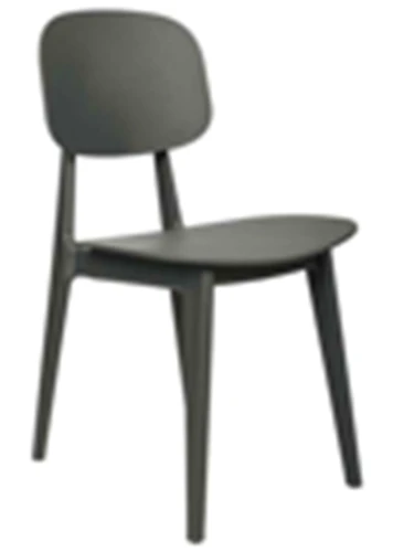 DC401 Стул пластиковый, ЧЕРНЫЙ