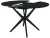 Стол «Сидней СВ» стекло черное, каркас черный