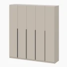 Шкаф распашной с наполнением (13 полок + штанга) ШК 5, Меланж