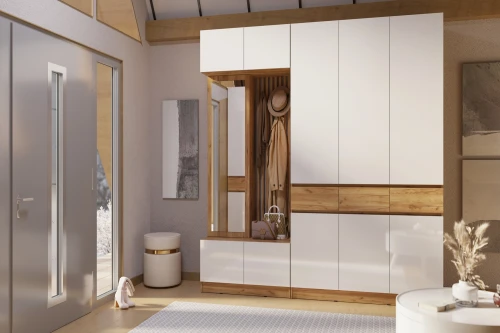 Прихожая Роджина, Дуб крафт, Белый глянец