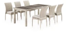 Комплект плетеной мебели T365/Y380C-W85 Latte (6+1) + подушки Комплект плетеной мебели T365/Y380C-W85 Latte (6+1) + подушки