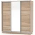 Шкаф-купе Тетрис 210/220 ДЗД с зеркалом, Дуб сонома