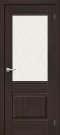 Межкомнатная дверь экошпон Прима-3 Wenge Veralinga White Сrystal