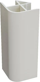 Угол для цоколя ПВХ 90 гр. Белый 95 мм