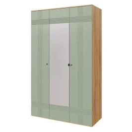 Шкаф Вега Саксония 135, серо-зеленый