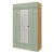Шкаф Вега Саксония 135, серо-зеленый