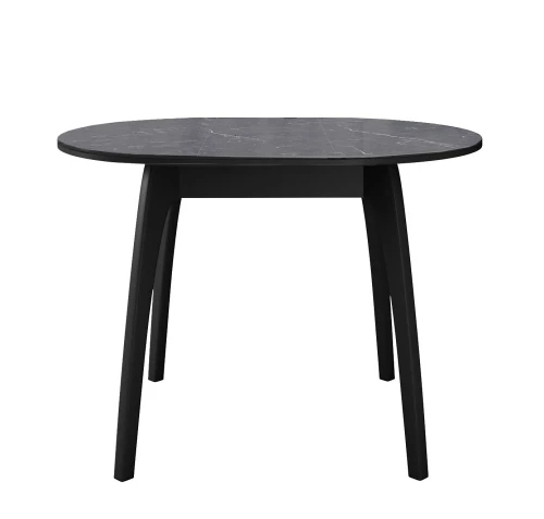 Стол DikLine MK46 Керамика Серый мрамор/подстолье черное/опоры черные