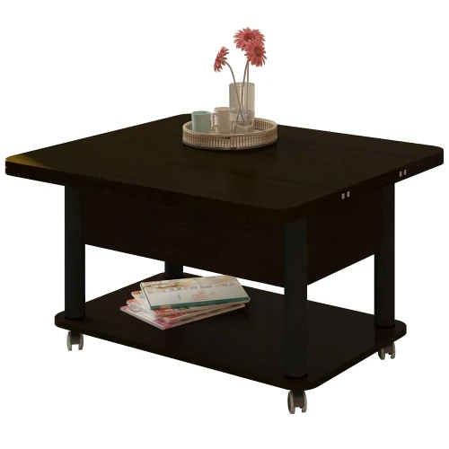 Стол-трансформер Джокер венге темный/черный