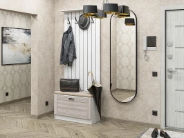 Готовая прихожая Стиль-01 Cappuccino Veralinga/Белый