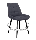 Стул DikLine 226 поворотный B28 ANTRACITE, ножки черные