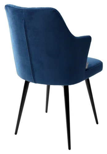 Стул HERMAN 360 град. СИНИЙ #29, велюр / черный каркас М-City