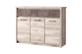 Тумба 3D2S, JAZZ, цвет Каштан найроби/Оникс