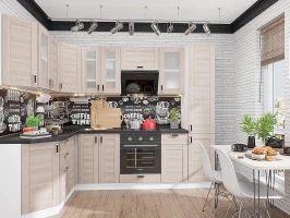 Модульная угловая кухня Лофт-04 Cappuccino Veralinga Модульная угловая кухня Лофт-04 Cappuccino Veralinga