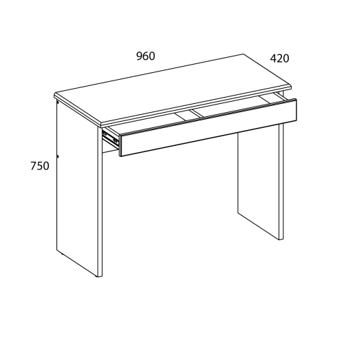 Стол 1S, TIFFANY, цвет вудлайн кремовый