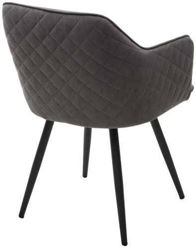 Стул FORT 360 град. поворот. B28 Темно-серый, велюр / черный каркас, М-City