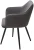 Стул FORT 360 град. поворот. B28 Темно-серый, велюр / черный каркас, М-City