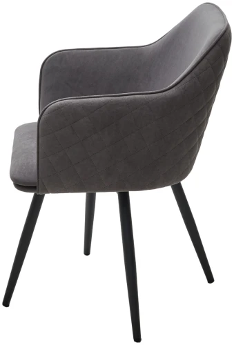 Стул FORT 360 град. поворот. B28 Темно-серый, велюр / черный каркас, М-City