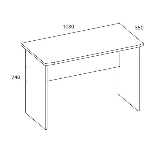 Стол письменный, OSKAR , цвет дуб Санремо