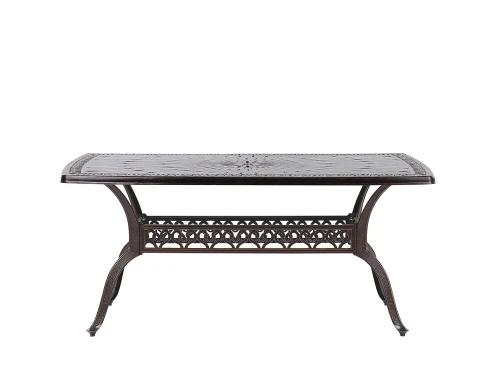 Обеденная группа из литого алюминия стол овальный АДОНИС «ADONIS» 162х102 + 6 кресел ФЛОРЕНС «FLORENCE»