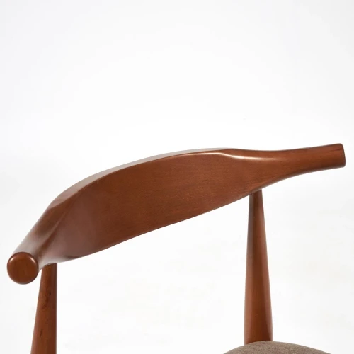 Стул мягкое сидение BULL каркас бук, сиденье ткань, 54,5*54*75см, Коричневый (Комплект из 2 шт.)