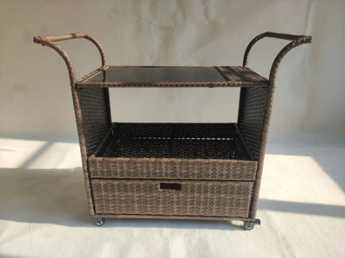 Сервировочный стол с баром из ротанга ВИНКЕЛВАГЕН «WINKELWAGEN»