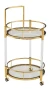 Столик сервировочный Моника ЕТ-221, 54х88 см, акрил/золото