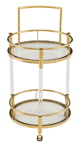 Столик сервировочный Моника ЕТ-221, 54х88 см, акрил/золото
