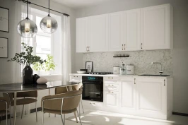 Модульная кухня Ницца 2400 Айленд МДФ ПВХ прямая