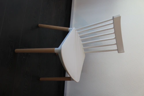 GH110/DC461 Стул пластиковый, БЕЛЫЙ, каркас бук