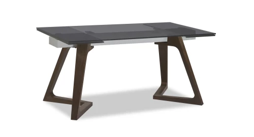 Стол обеденный раскладной Бостон Блэк MC-1772DT-S,160(240)х90х76см, затемненное стекло