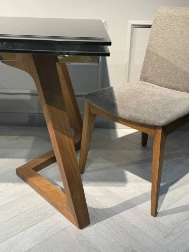 Стол обеденный раскладной Бостон Блэк MC-1772DT-S,160(240)х90х76см, затемненное стекло