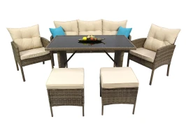 Набор мебели Милена  арт.SFS078 коричневый, бежевый "Garden story"