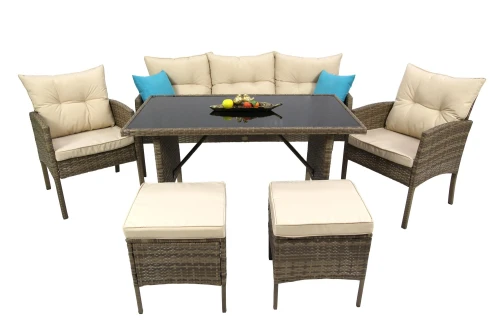 Набор мебели Милена  арт.SFS078 коричневый, бежевый "Garden story"