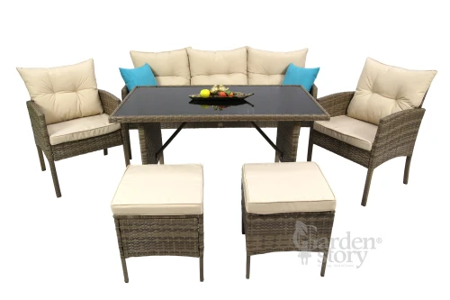 Набор мебели Милена  арт.SFS078 коричневый, бежевый "Garden story"