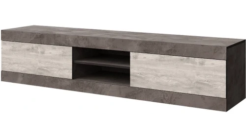 Тумба «Лондон 2Я» КМК 0467.1, Оникс/Бетон пайн светлый