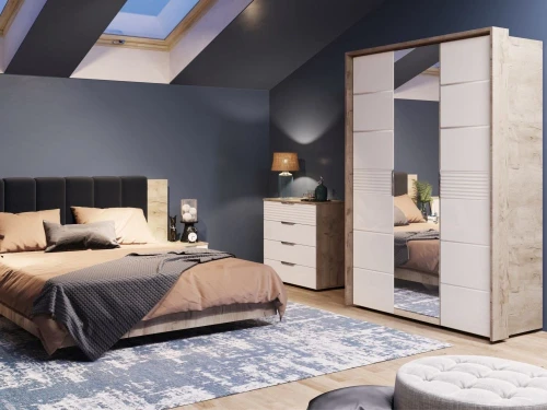 Шкаф Джулия 3дв ДЗД, Крафт серый/Белый глянец