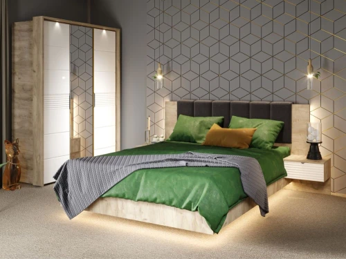 Шкаф Джулия 3дв ДЗД, Крафт серый/Белый глянец