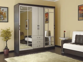 Шкаф-купе комбинированный Маэстро, Венге, Лоредо