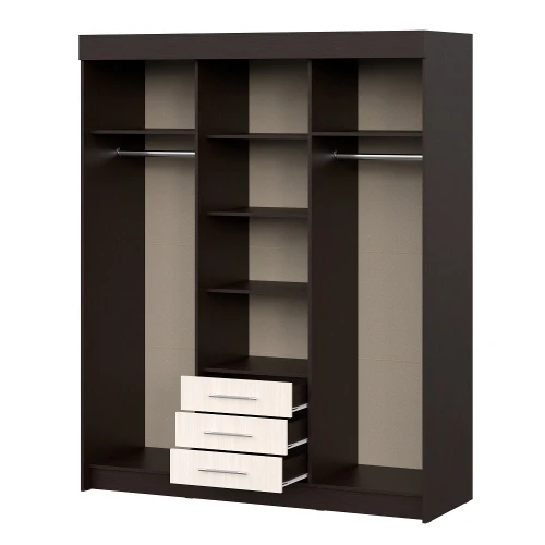 Шкаф-купе Фортуна, венге/дуб белфорд