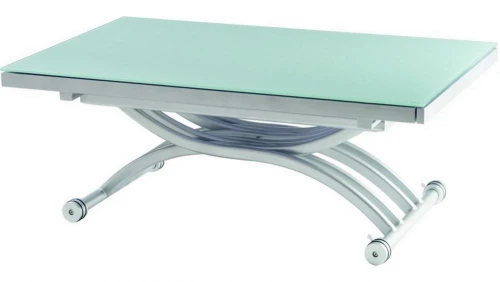 Cтол-трансформер B2109-3 белое стекло
