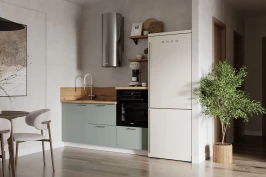 Готовая кухня КГ 1800 Эмаль, Олива Арника РМ в.3