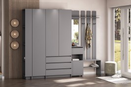 Прихожая Бали, Графит. Комплект 13