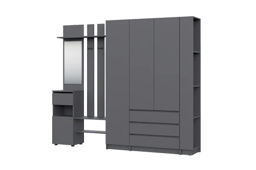 Прихожая Бали, Графит. Комплект 13