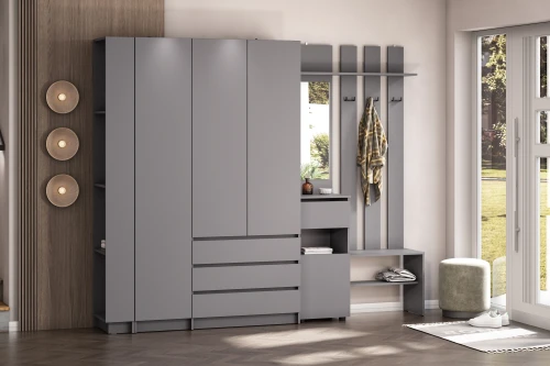 Прихожая Бали, Графит. Комплект 13