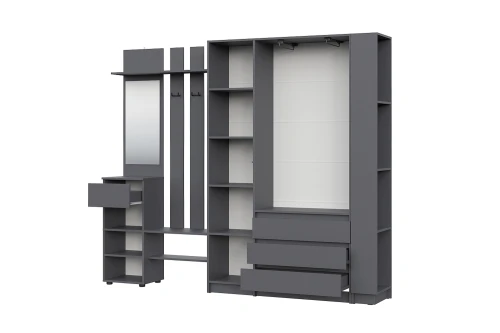 Прихожая Бали, Графит. Комплект 13