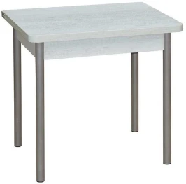 Эко 80х60 стол обеденный раскладной / бетон белый/металлик