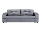 Диван еврокнижка Манчестер с подсветкой, 160 велюр серый НПБ