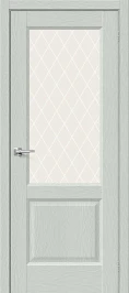 Межкомнатная дверь экошпон Неоклассик-33 Grey Wood White Сrystal