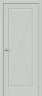 Межкомнатная дверь эмалит BRAVO Прима-10.Ф2 Grey Matt